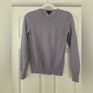 Women's Lavender 100% cashmere’s Sweater size 6-8 Lands End